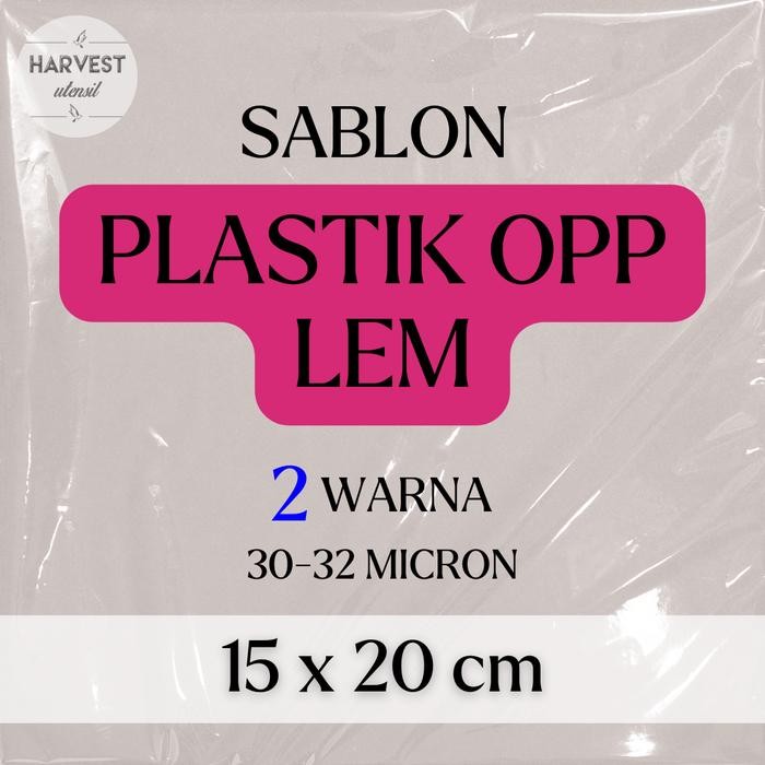 

CETAK/SABLON PLASTIK OPP SEAL ROTI/DONAT SABLON 2 WARNA uk 15x20CM