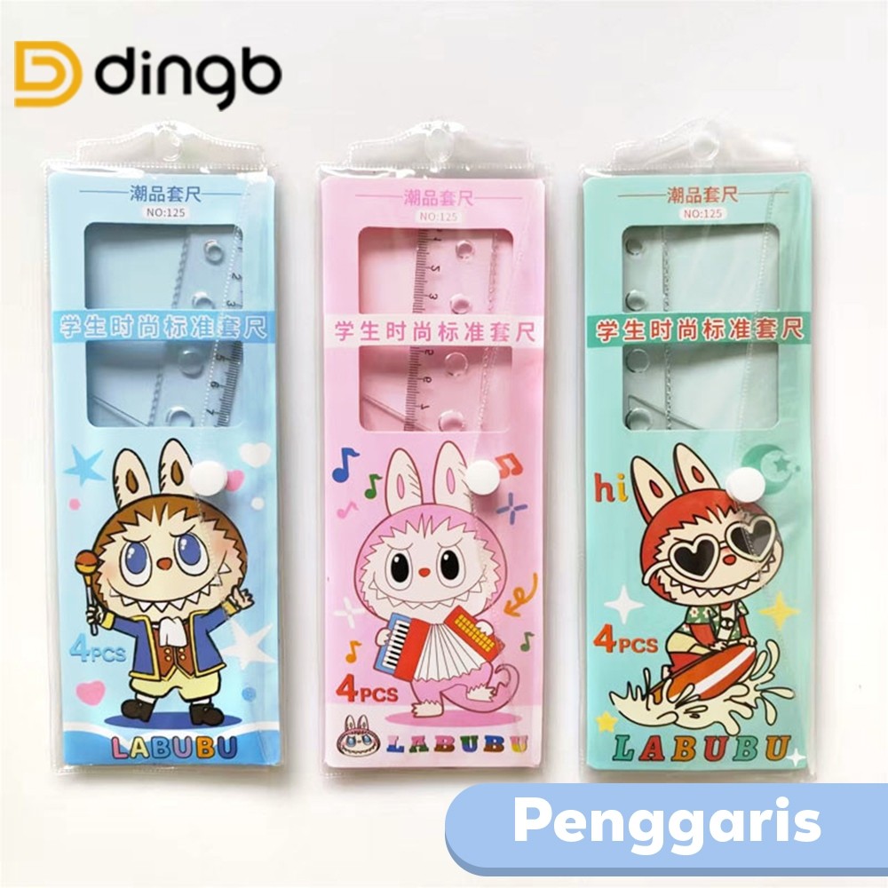 

DINGB LABUBU PENGGARIS SET BUSUR DERAJAT PENGGARIS 20 CM PENGGARIS SEGITIGA X-107