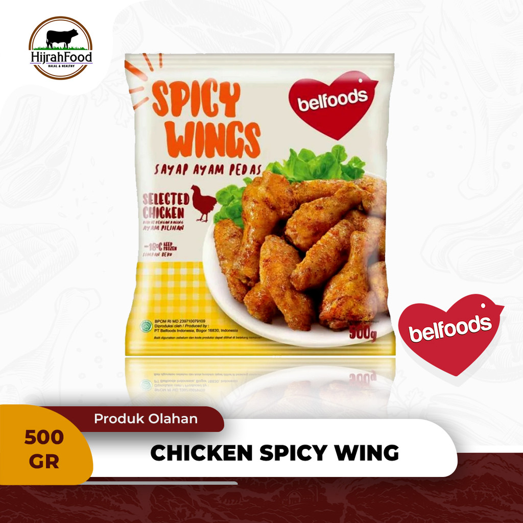 

Belfoods Chicken Spicy Wing | Sayap Ayam Dengan Bumbu - 500 gr