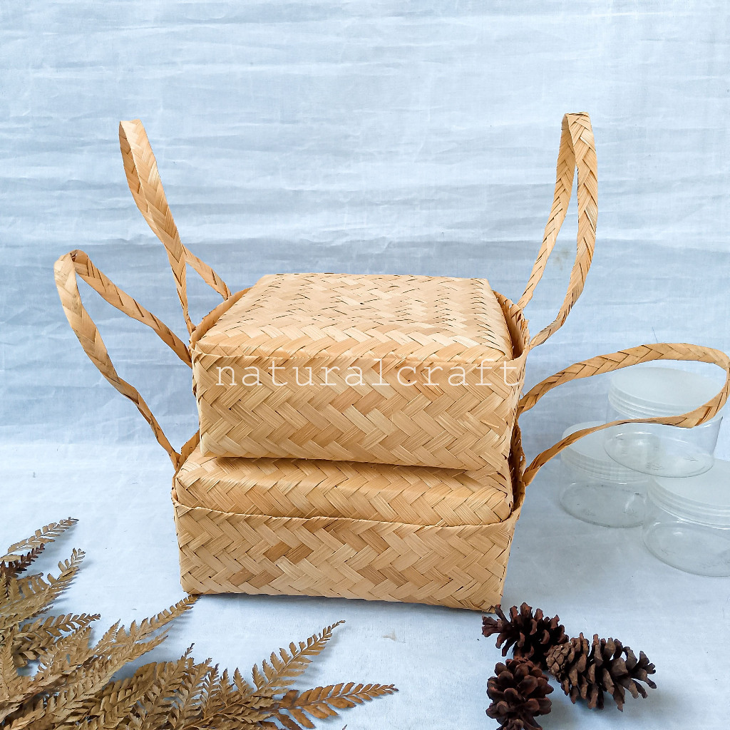 New product (B135) Besek Cangking 22cm, 25cm, 30cm x 20cm Exclusive l Wadah Buah l Wadah Hampers l P