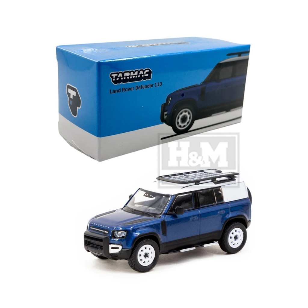 Tarmac Works GLOBAL64 Land Rover Defender 110 Blue
