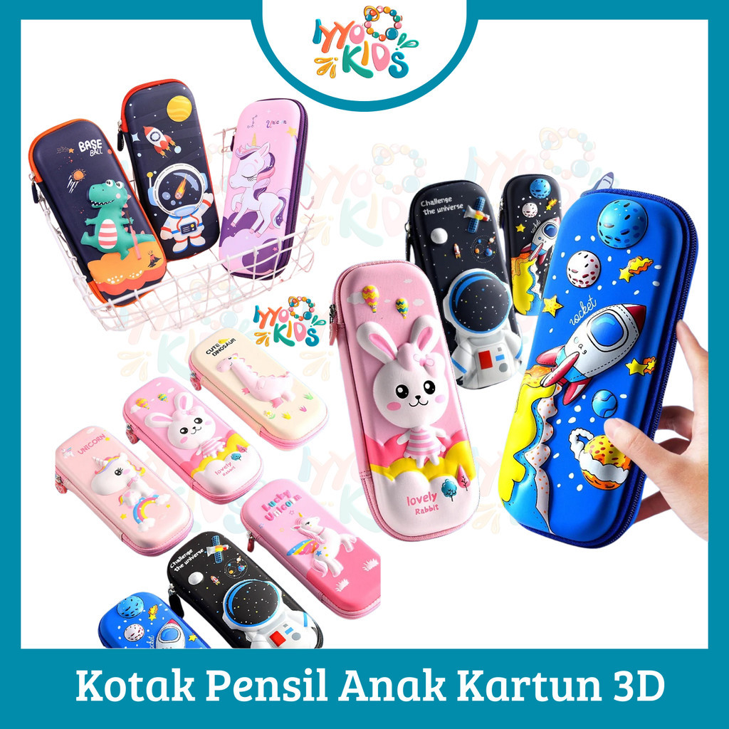 

IYYO KIDS | Kotak Alat Tulis 3D Kartun Kotak Pensil Multifungsi Hadiah Anak-Anak Untuk Anak Laki-Laki Dan Perempuan Tas Pensil Kapasitas Besar Grosir