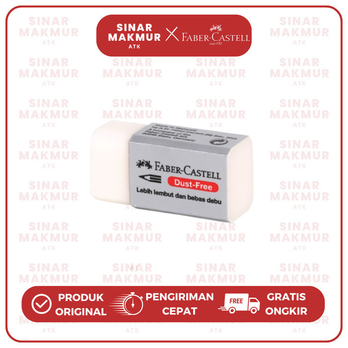 

Penghapus Pensil/Eraser Dust Free Kecil/Small Putih/White Faber Castell (Pcs)