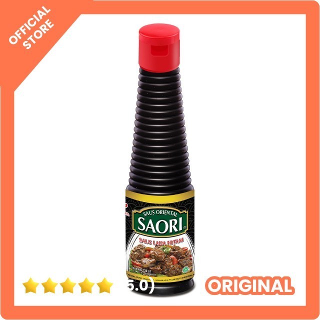 

Saori Saus Tiram - Teriyaki - Lada Hitam Botol 133ml Saos Oriental Blackpepper Sauce