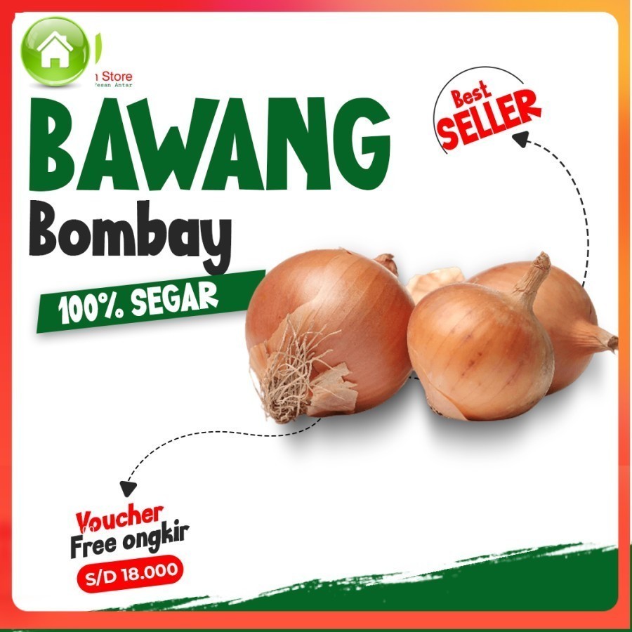 

Bawang Bombai Bombay 500gram Sayur Mayur Buah Buahan Bersih Fresh