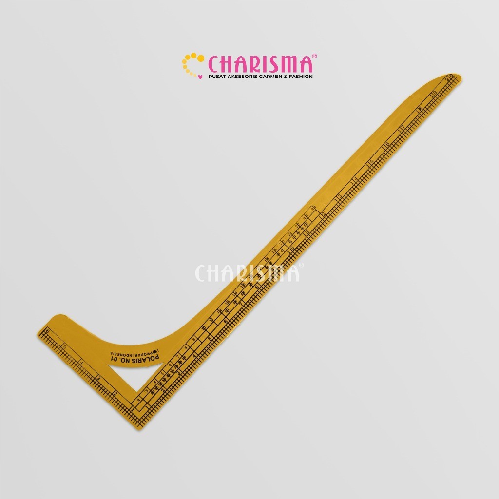 Charisma Penggaris Pola Jahit - Penggaris Gambar Menjahit Pakaian Baju/Penggaris Bahan