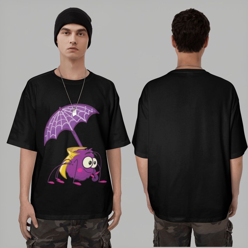 Ant Umbrella Purple Baju Kaos Keren Cowok Distro Terbaru 2024 Kaos Oversize Lengan Pendek Baju Distr