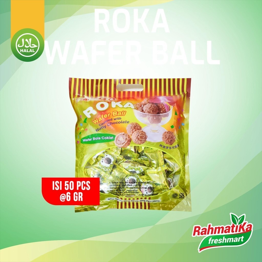 

Roka Wafer Ball Chocolate 300 gram (Snack)