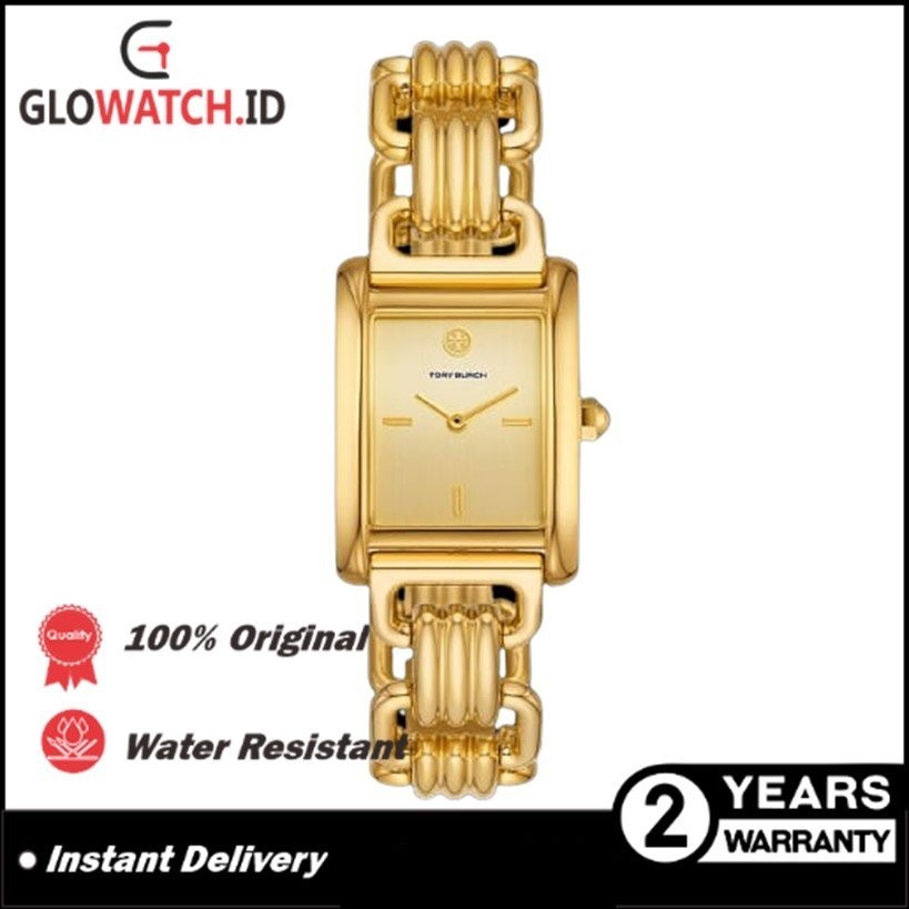 [Promo] Jam Tangan Wanita Tory Burch Eleanor Gold-Tone TBW1026 / TBW-1026 Original (Garansi 2 tahun)