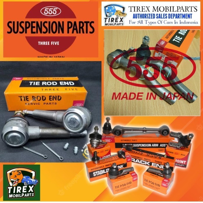 Tierod / Tie Rod End Merk 555 JAPAN TOYOTA KIJANG SUPER / KAPSUL Original