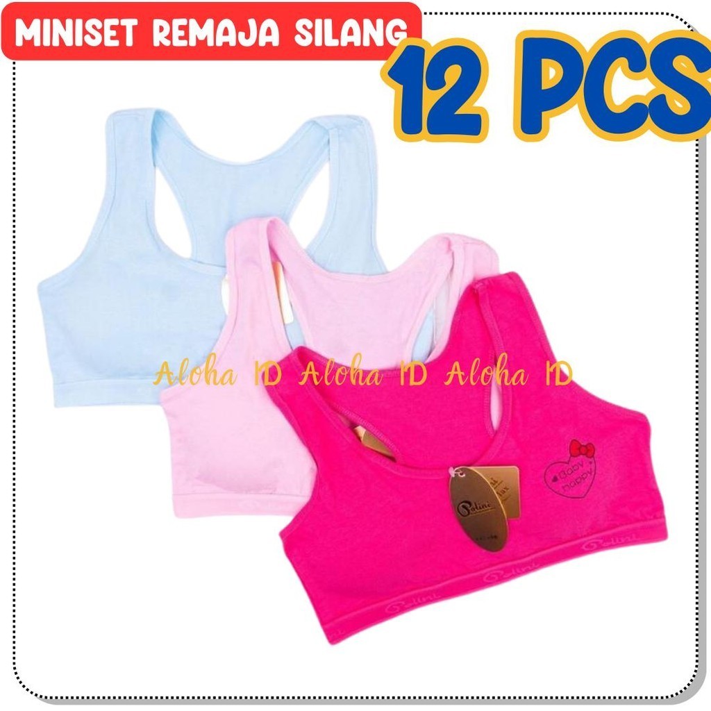 3,6,12Pcs Miniset Anak Remaja SD SMP Busa Tali Silang