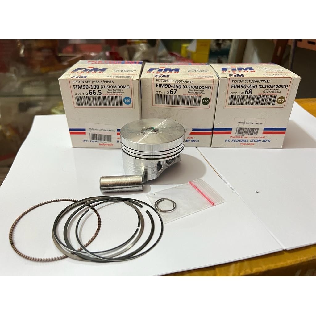 FIM PISTON PIN 15 CUSTOM DOME 66,5 - 67 - 68 MM IZUMI