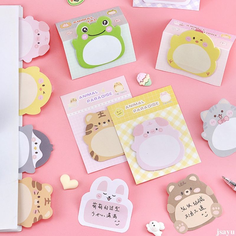 

Catatan tempel hewan kartun lucu Jenis berdiri kreatif Catatan tempel