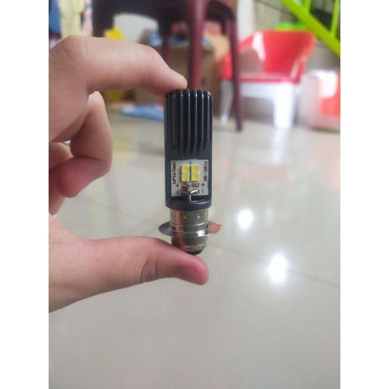 [ DELSER MOTOR ] TERLARIS LAMPU LED DEPAN UTAMA H6 8 MATA BULB MOTOR MATIC BEBEK BISA PAKAI 12V ACDC