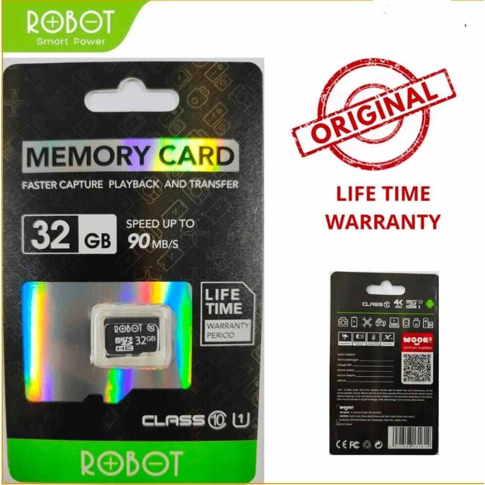 Robot Kartu Memory HP Micro SD 32GB Class 10 Memory Card Original