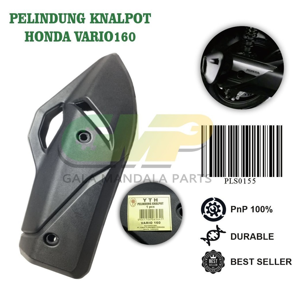 

Pelindung Knalpot Honda PCX Vario 160 Cover Muffler Exhaust Tameng Cover Knalpot Motor Matic