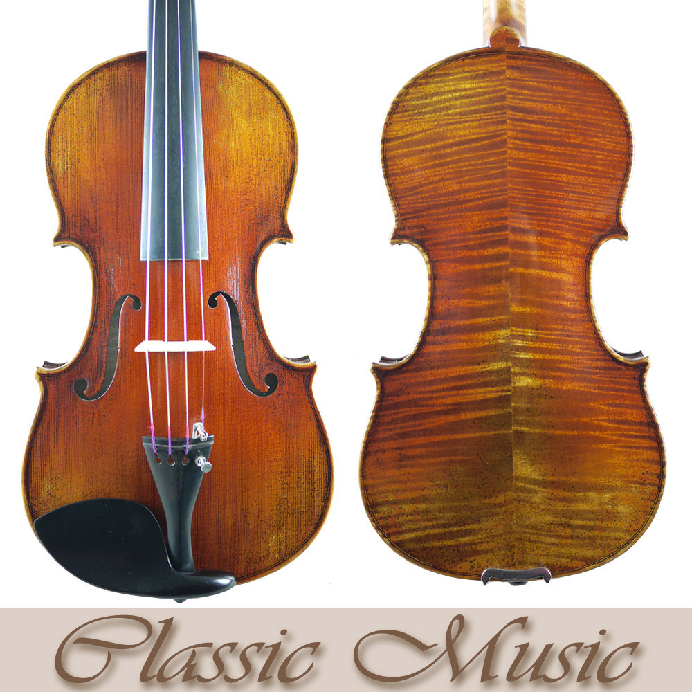 

Top Handmade Oil Varnish,Antonio Stradivaius1714 "Soil" Violin Copy, No.1632. Rich Powerful Sound, European Spruce