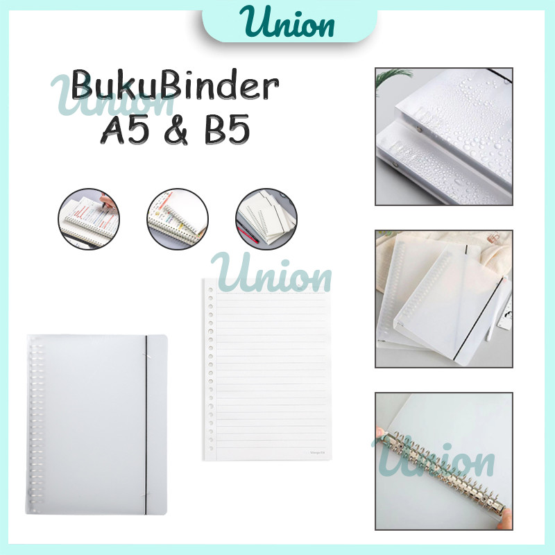 

Binder Note Buku Binder Mika Transparant A5 B5 Line Grid Dotted