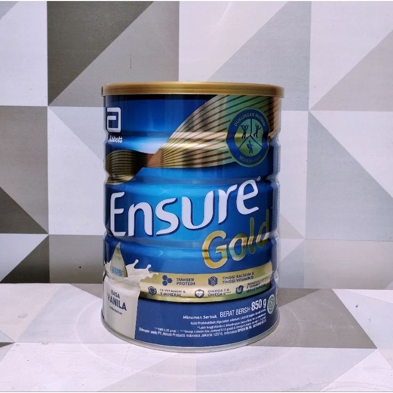 

Ensure Gold 850gr Susu Nutrisis Dewasa Rendah Laktosa