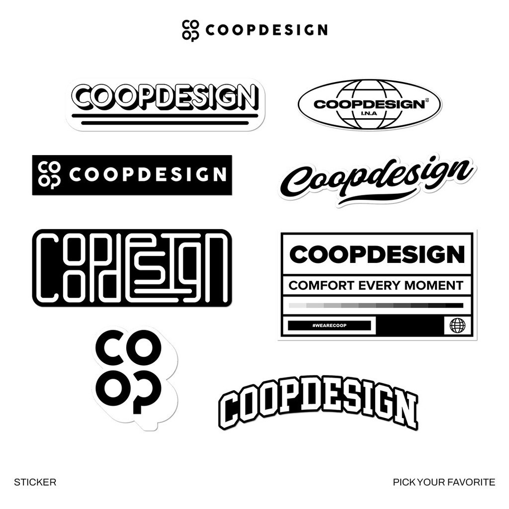 

Little Coop - Sticker Premium Logo Coop Bahan Vinyl Waterproof Anti Air Aesthetic