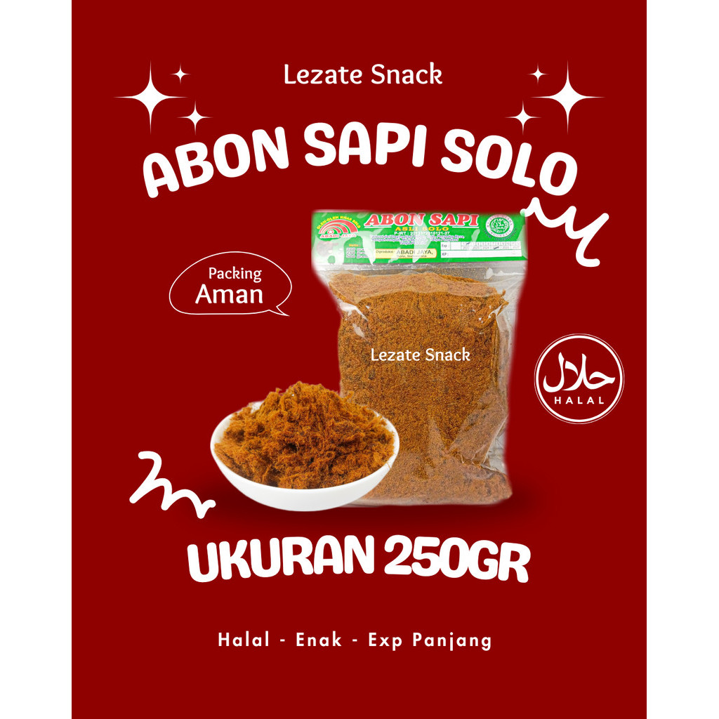 

Abon Sedap Snack - Sapi Asli 250gr Khas Solo Enak Gurih Murah Kiloan / Abon Sapi Rasa Pedas Original Solo Halal Jogja Boyolali Mpasi SEDAP SNACK