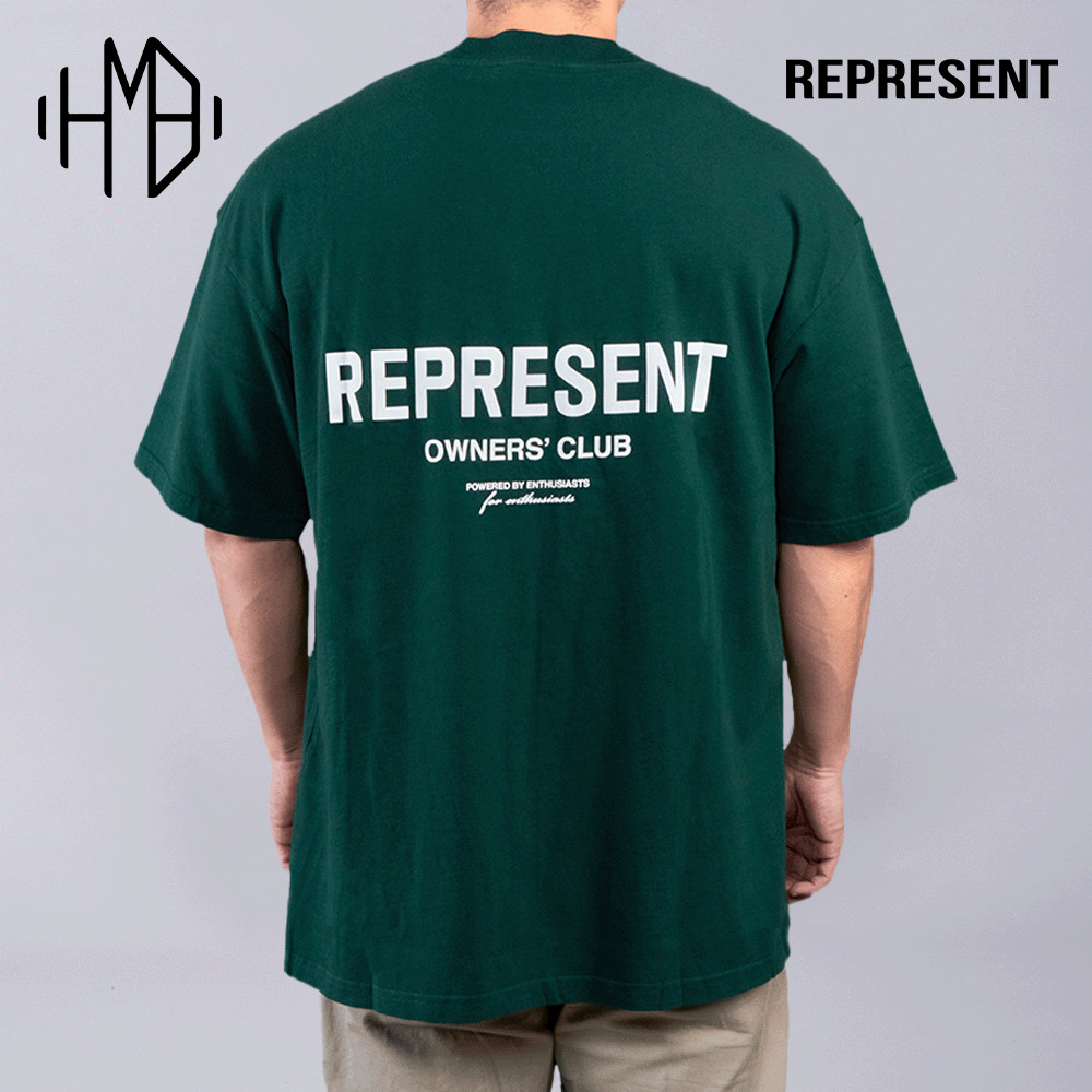 Represent Owners Club Tee Racing Green 100% Authentic