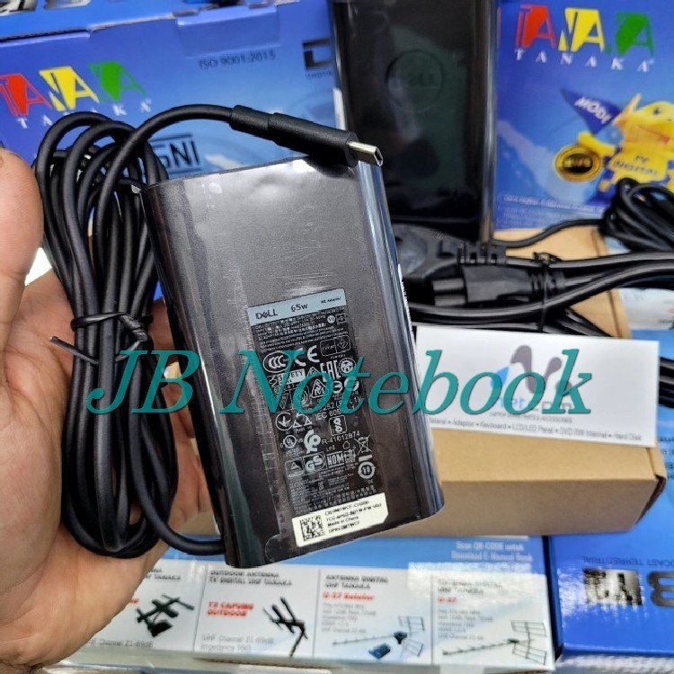 Adaptor Charger DELL XPS 12 9250 Venue 10 Pro 9365 5056 USB Type-C 65W -JBPART