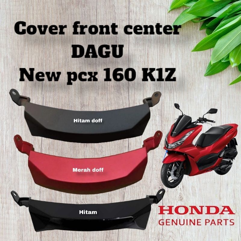 cover front center dagu pcx 160 K1Z putih merah hitam doff hitam kilap