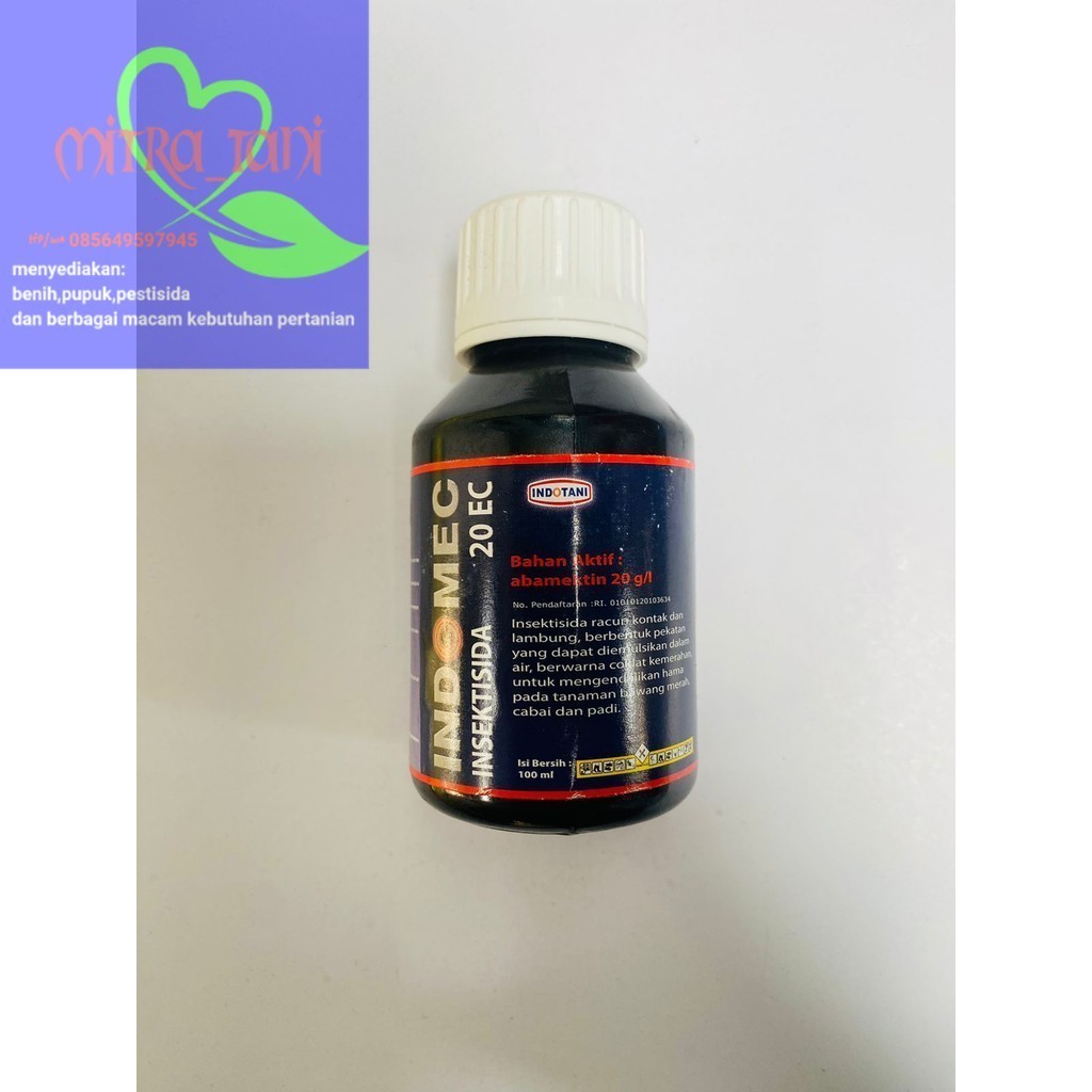 Insektisida kontak abamektin INDOMEC 20ec isi 100ml dari INDOTANI