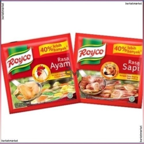 

Royco Penyedap Rasa Ayam Sapi Sachet Renceng isi 6s