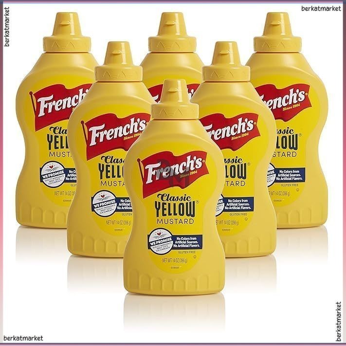 

French's French Classic Yellow Mustard Burger Barbrque Chicken Beef Chicken Steak Sauce Marinade Salad Dressing Squeeze 8oz 220gr 14oz 396gr