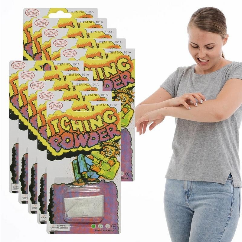 10pcs Itching Powder Prank Itching Powder Props Novelty Funny Gag Prank April Fools Day Joke Hallowe