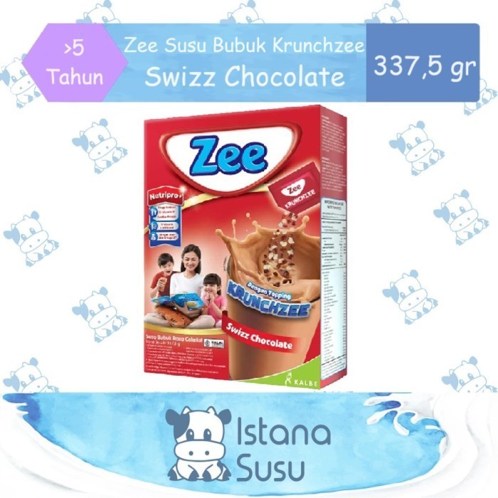 

TERJUAL Zee Susu Bubuk Krunchzee Vanila/Cokelat 337,5 gr - Swizz Cokelat