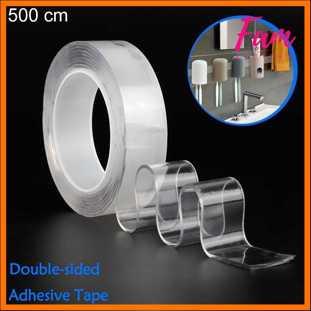 

Promo Double Tape Perekat No Trace Adhesive Washable Sticker TaffPACK - J007