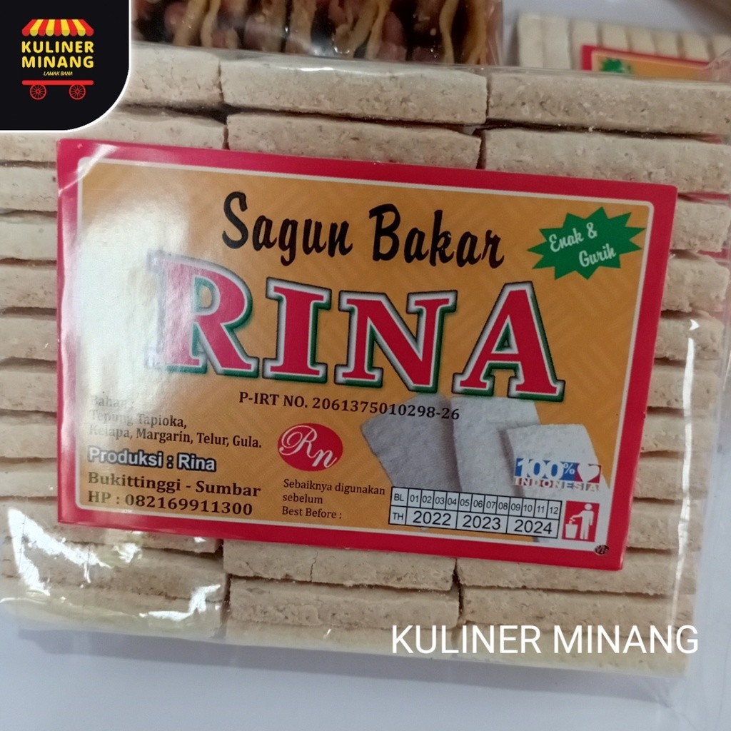 

Kuliner Minang Sagun bakar Rina Oleh Oleh Cemilan Payakumbuh Padang Khas Pariaman Jajanan Snack Kabau AX00