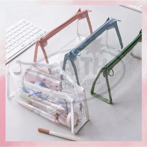 

AS PROMO - Kotak Pensil Bening / Kapasitas Besar Multifungsi / Pencil Case Transparan S-PC003