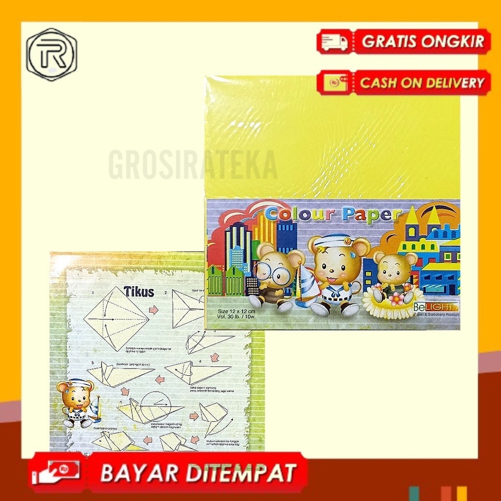 

KERTAS ORIGAMI, KERTAS LIPAT TIKUS