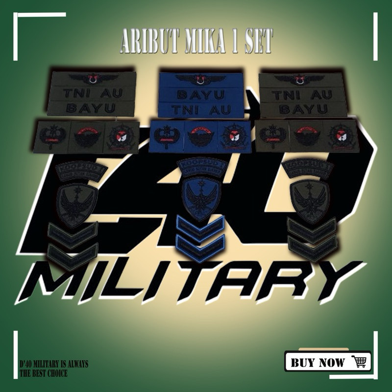 ATRIBUT PDL TNI 1 SET TNI AD/AL/AU [D’40MILITARY]