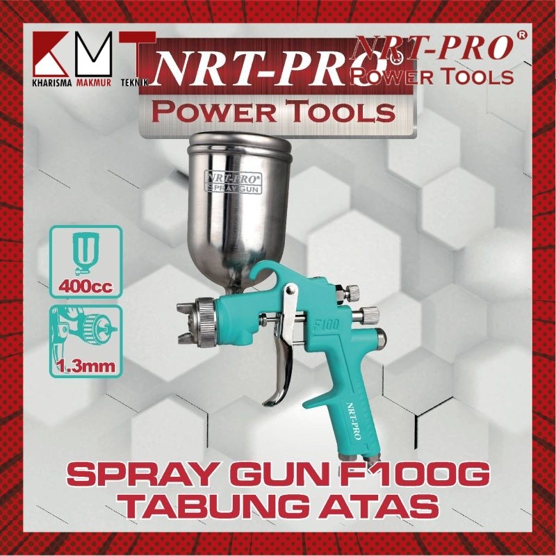 

SPRAY GUN / ALAT SEMPROT CAT AIR F-100 G TABUNG ATAS NRT-PRO