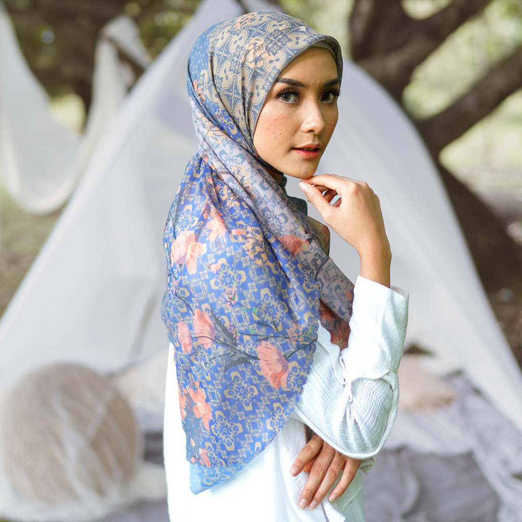 ODESA - KHALISA Series (scarf printing segiempat voal)