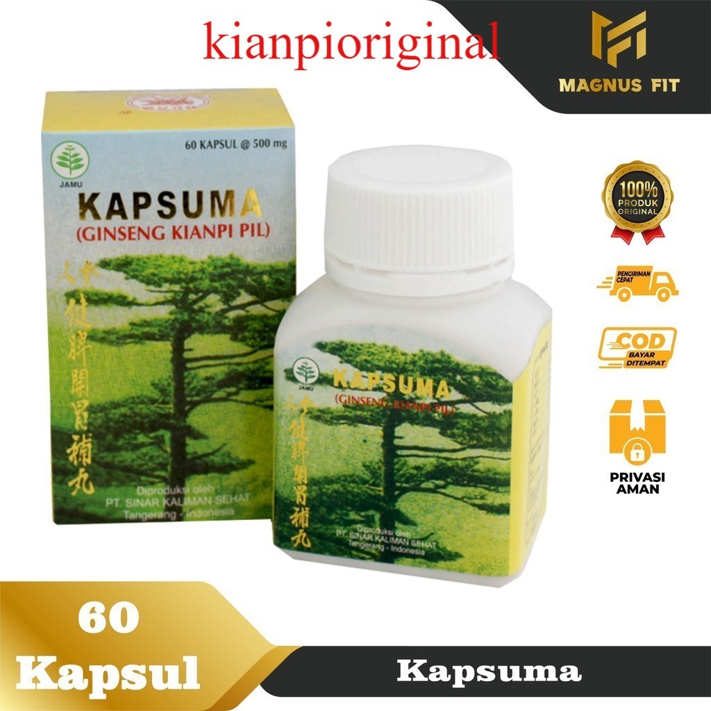 

Promo Ahir Bulan Kianpi Original Asli Kian pi Cina Penggemuk badan dewasa - Penambah Nafsu Makan aman BPOM isi 60 Kapsul Original [dijamin original 100%]