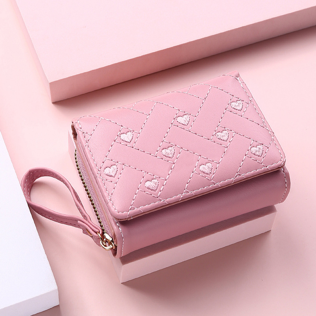 Wallets for Women Kawaii Cute Wallet Luxury Designer Lady Wallet Pink Purse Womens Wallet Small Wome