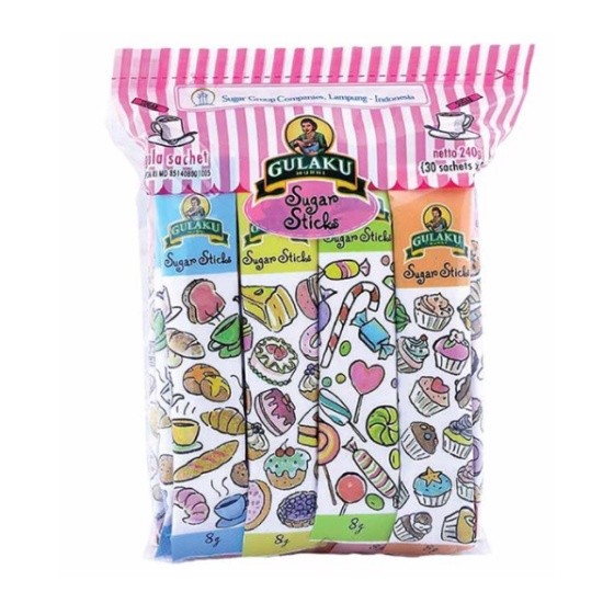 

Gulaku Stick Pack Minibag Sugar 4 x 240 gr