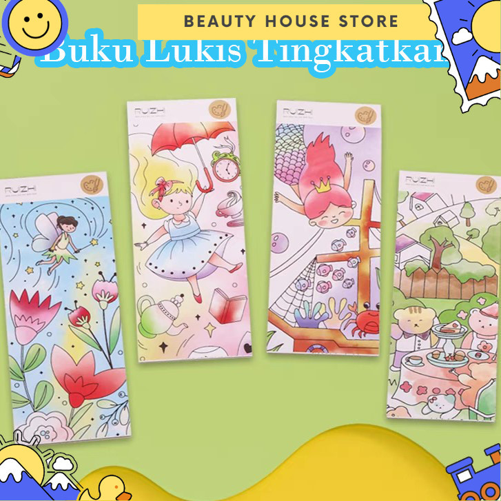 

1 SET PAKET LUKIS 12 HALAMAN - Buku Lukis Tingkatkan Kreatifitas Anak 12 Halaman