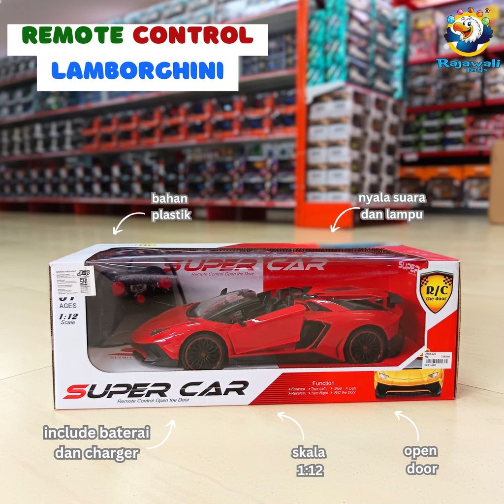 REMOTE CONTROL LAMBORGHINI 3688/MAINAN ANAK MOBIL REMOTE