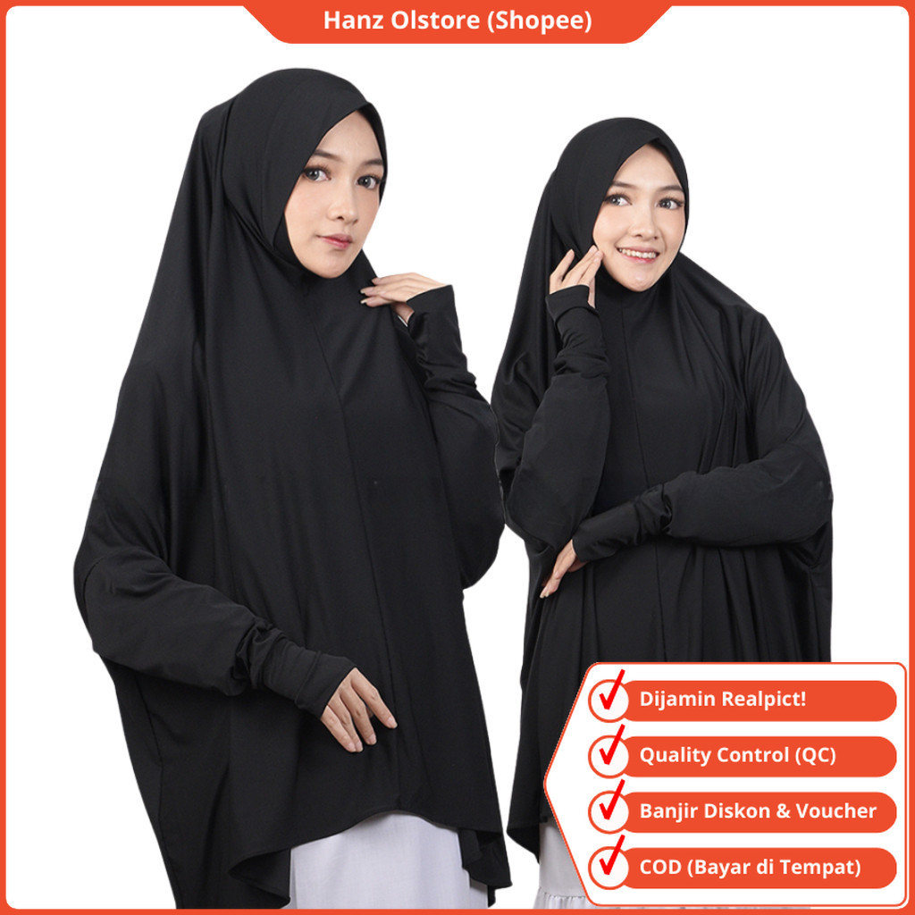 Hanz Olstore Jilbab Lengan Hijab Tangan Kerudung Lengan Khimar Tangan Jilbab Berlengan Panjang Jumbo