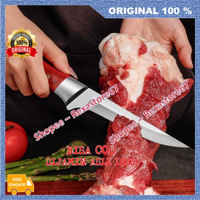Pisau Daging Pisau Koki Jepang Multifungsi Pisau Mongolia Super Tajam ASLI