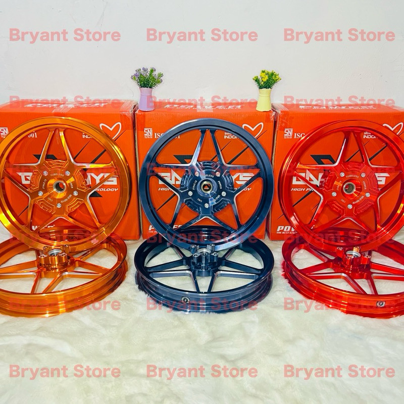 VELG POWER RACING ORIGINAL BAD BOYS X 185x14 & 215x14 VARIO 110 VARIO 125 VARIO 150 160 BEAT SCOOPY 