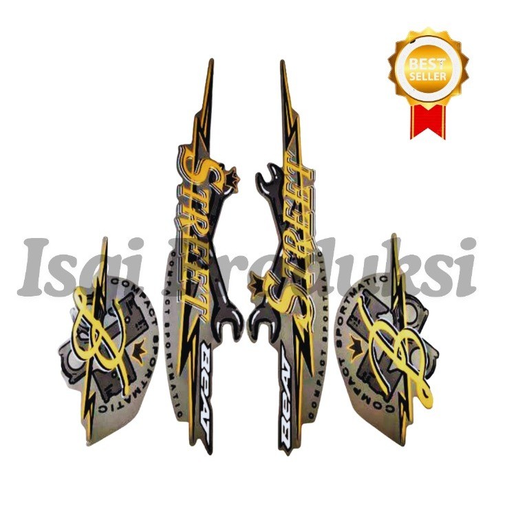 Striping Sticker Beat Street 2020 Silver New List body motor Beat Street 2020 Silver