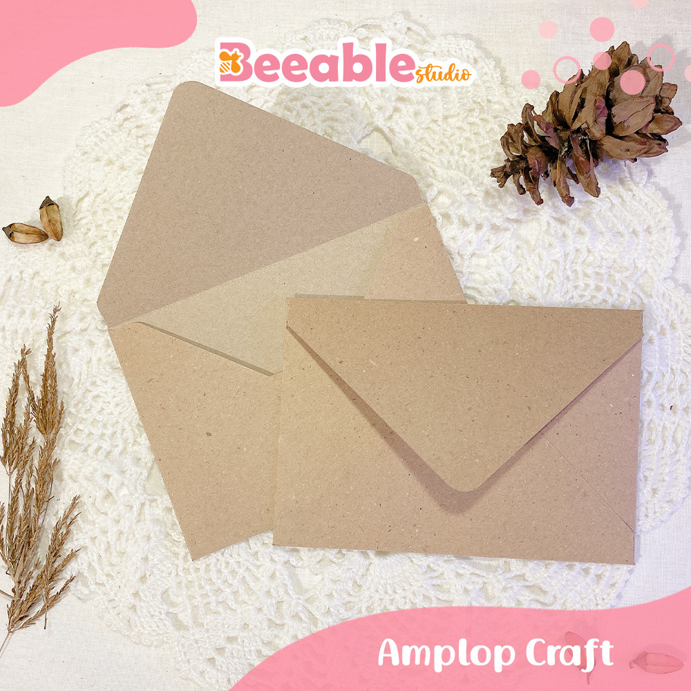 

Amplop Kraft Vintage Retro Coklat A6 Handmade